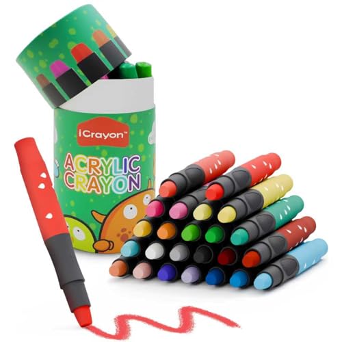 24 Colors Twist Crayons for Toddlers, Silky Travel Pastels for Paper, Glass, Wood and Canva, Non-Toxic, Quick Drying, Washable, No Mess Coloring Gifts for Boys and Girls - size: 24 Count (Pack of 1)