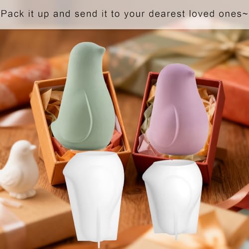 2Pcs 3D Bird Epoxy Resin Mold Pigeon Figurines Silicone Molds | Silicone Concrete Molds for Epoxy Casting, Plaster, Flowers Preservation, DIY Resin Art Crafts, Polymer Clay, Candle Making - color: Bird Resin Molds