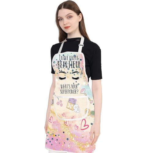 JXGZSO Esthetician Apron - Estheticians & Cosmetologist Apron Gifts for Makeup Artists & Beauticians - color: Esthetician Super Apron