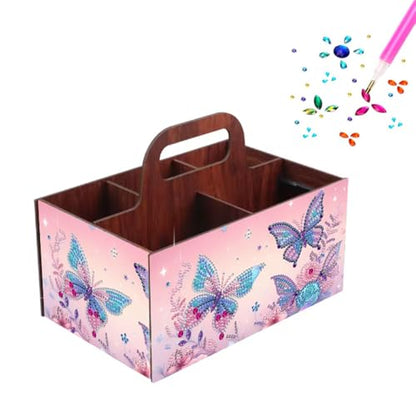 Butterfly Diamond Painting Storage Box with Portable Handle - color: Butterfly3