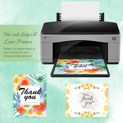 Fainne 300 Sheets Translucent Vellum Paper 8.5 x 11-93GSM Printable Vellum Paper for Wedding Invitations Cards Printing Sketching Tracing Drawing Lantern Envelope