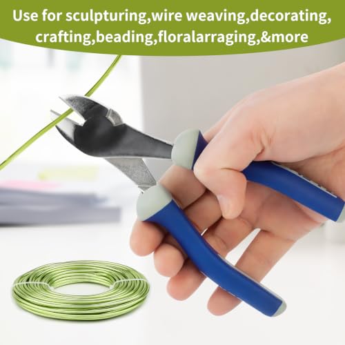 9 Gauge Aluminum Craft Wire, 52.5FT Bendable Armature Wire for Sculpting, Jewelry Making, DIY Crafting, Doll Making, Modelling, Bonsai Training(Neon Green) - color: Neon Green