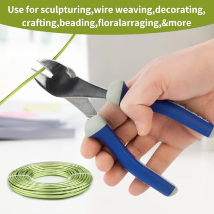 9 Gauge Aluminum Craft Wire, 52.5FT Bendable Armature Wire for Sculpting, Jewelry Making, DIY Crafting, Doll Making, Modelling, Bonsai Training(Neon Green) - color: Neon Green