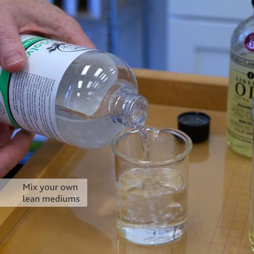 Tusc & Pine StudioSolv™ Odorless Mineral Spirits 3.4oz (100ml) | Purified Odor-Free Spirit Solvent For Thinning Oils, Artists, Painting Thinner, Professionals, & More!