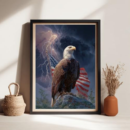 Milila Diamond Art Kits for Adults Full Drill Diamond Painting Kit(Eagle) - color: Eagle