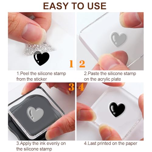 6 Pcs Greeting Words Clear Stamps for Card Making 20 Ink Pad | 3 Acrylic Stamp Block Silicone Stamp with Holiday Bless Happy Birthday Stamps for Crafting DIY Scrapbooking Journal - style: 29Pcs Greetings Blessings Stamps