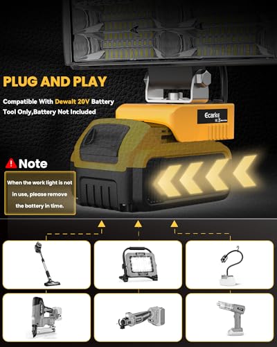LED Work Light Compatible with DeWALT 20V Battery, 148W 14800LM,Tool Only - color: 148W