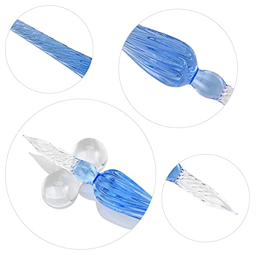 GOLDGE 19 Pieces Glass Dip Pen Ink Set