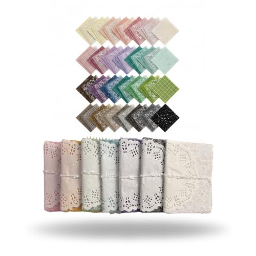 Muwfeuin 112 Sheets Textured Craft Paper and Fabric for Journals | Assorted textured paper and fabric pieces for scrapbooks, junk journals, card making, collage, and DIY decor.