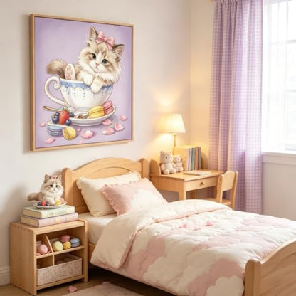 CSZPPQAF Diamond Painting Kits for Adults,5D Cat Book Diamond Art Kits - color: KM1164-1