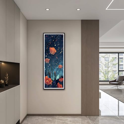 ZHUMUTO Large Diamond Painting Kits for Adults Starry Tulip Garden - color: LZMT048