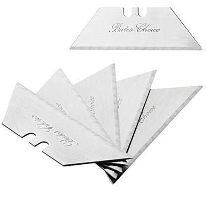Bates- Utility Knife Blades, 40 Pack, Box Cutter Blades, Razor Blade Utility Knife - color: Silver, size: 40 Pack