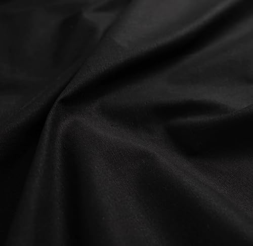 AK Trading CO. | Premium 10oz Black Cotton Duck Canvas Fabric | Heavyweight | 60'' Wide | Arts & Crafts, Upholstery, Home Projects - 10 Yards - color: Black, size: 10 YARDS