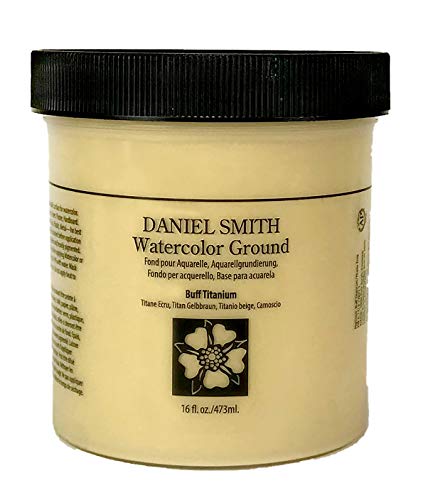 DANIEL SMITH Watercolor Ground 16oz Jar, Buff Titanium, 284055003, 1-Pint - color: Buff Titanium, size: 1 Count (Pack of 1)