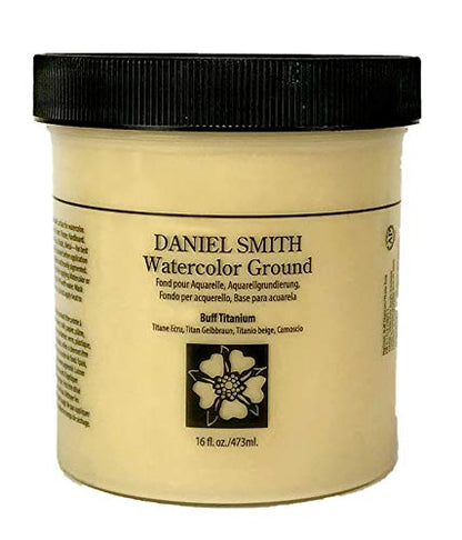 DANIEL SMITH Watercolor Ground 16oz Jar, Buff Titanium, 284055003, 1-Pint - color: Buff Titanium, size: 1 Count (Pack of 1)