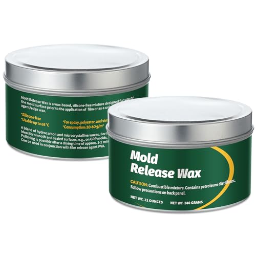 MTLEE 2 Pack 12oz Can Mold Release Wax Mold Release Agent