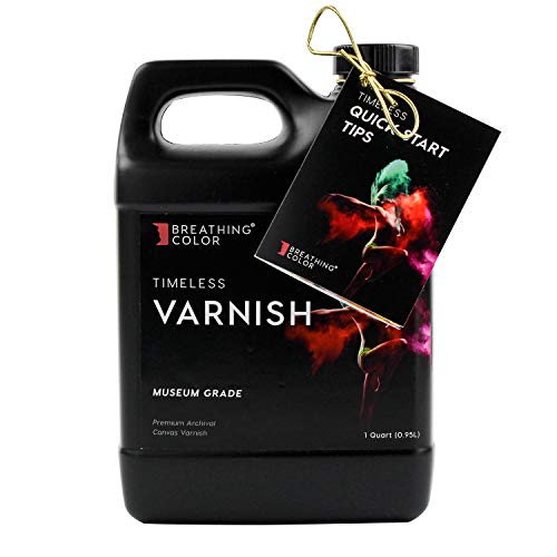 Breathing Color Timeless Archival Print Varnish - 1 Quart Glossy Finish - Premium Water-Based Canvas Coating with Fade Protection - size: 32 Fl Oz (Pack of 1)