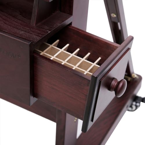 MEEDEN Extra-Large Art Painting Easel: Holds Canvas up to 83" Easels Stand - color: Deep Walnut