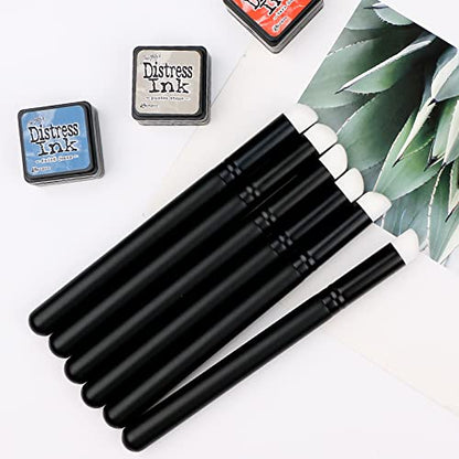 UNIMEIX Dry Brush Miniature Painting Dry Miniature Painting Set Hobby Detail Blending Brushes Effortless Miniature Painting Brushes for Scale Model, Watercolor (12 Pack)