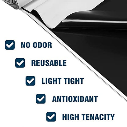 Crawl Space Vapor Barrier, 10 Mil 10x100' Black/White Panda Film | Thick Plastic Sheeting, Plastic Drop Cloth Covering for Crawlspace Encapsulation, Suitable for Commercial and Residential Use - size: 10mil 10'x100'