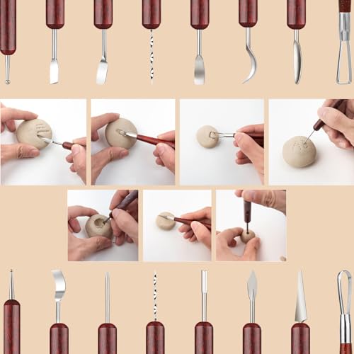 Clay Tools Clay Sculpting Kit Modeling Carving Tools Set for Pottery Clay