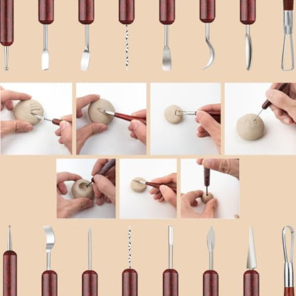 Clay Tools Clay Sculpting Kit Modeling Carving Tools Set for Pottery Clay