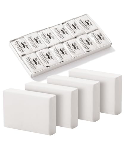 Mr. Pen- Kneaded Eraser, 12 Pack, White Kneaded Erasers for Artists