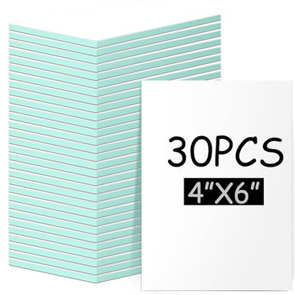 Frienda 30 Pcs 4" x 6" Rubber Linoleum Block for Printmaking,White Green - color: White Green