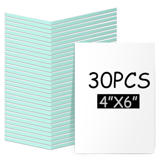 Frienda 30 Pcs 4" x 6" Rubber Linoleum Block for Printmaking,White Green - color: White Green