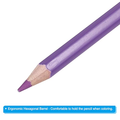 PATIKIL Watercolor Pencil, 12Pcs Water Soluble Pencils for Blending, Coloring, Sketch Drawing, Painting, Light Purple - color: Light Purple