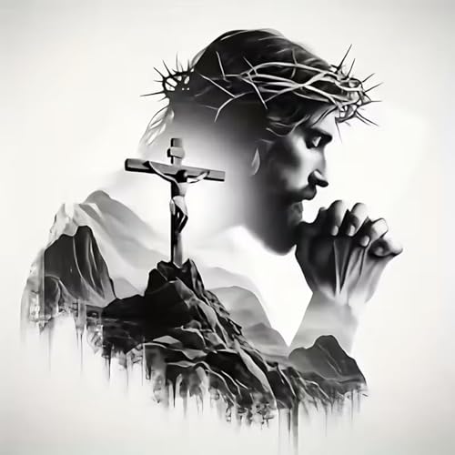 Diamond Art Kits for Adults,Jesus Square Drill Diamond Painting Kit 12x12in - color: DP02102