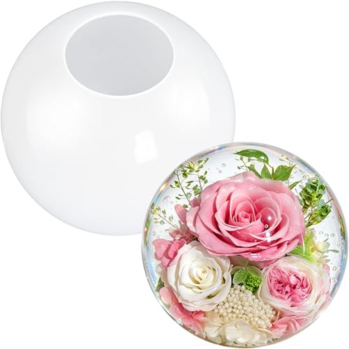 4 Inch Resin Sphere Mold, Seamless Large Round Ball Silicone Mold - color: Sphere Resin Molds