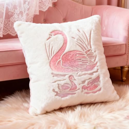 TIAMECH A4 Reusable Duck Goose Swan Stencil for Painting | Mum and Son Waterfowl Layering Template, DIY Wall Art, Wood Furniture, Scrapbook & Crafts (8.3x11.7inch) - style: Duck Goose Swan