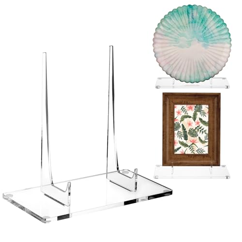 Jetec Acrylic Book Stand Clear Easel Stand for Display, 11 x 6 x 12 Inch - size: 11 x 6 x 12 Inch
