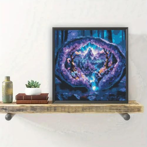 SHICERNHJ Waterfall Diamond Painting Kits for Adults,Crystal Forest Iandscape 5D Diamond Art Kits for Beginners, DIY Full Drill Scenery with Gem Art Home Wall Decor12x12Inch - color: Forest landscape Waterfall