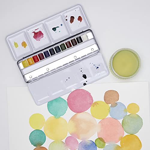 Winsor & Newton Cotman Watercolor Paint Set, 12 HP Customisable Travel Tin - style: 12 Half Pan Travel Tin