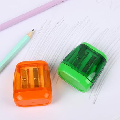 Colored Pencil Sharpener Bulk for Kids Manual Handheld Crayon Sharpeners - style: 24Pcs Sharpeners - D