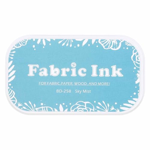 MECCANIXITY Ink Pads for Stamps, 3.7x2.2 Inch Fabric Ink Pad for Cloth, Wood, Paper, Fingerprint, DIY Card Making, Gray Blue - color: Gray Blue