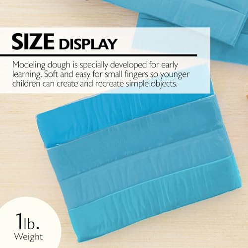 BAZIC Products Blue Modeling Clay, 1 lb - color: Blue, size: 1-Pack