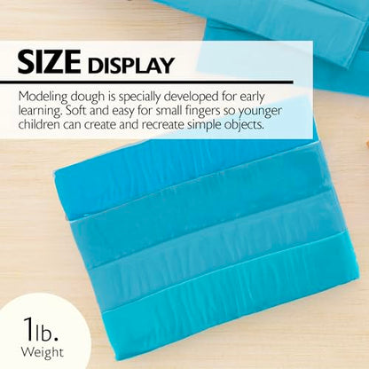 BAZIC Products Blue Modeling Clay, 1 lb - color: Blue, size: 1-Pack