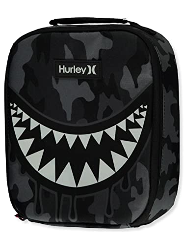Hurley Men's Insulated Lunch Tote Bag - color: Dark Grey Heather Camo