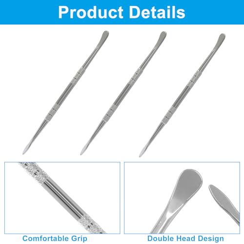 OSVJE Stainless Steel Wax Carving Tools, Silver, 3 Pack - color: Silver