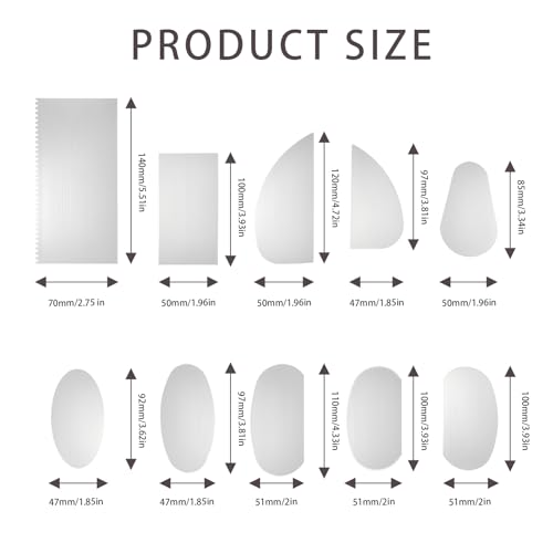 Pottery Ribs Set, 12PCS Stainless Steel Pottery Tools for Sculpting, Shaping, and Texturing, Metal Ribs for Ceramic Art
