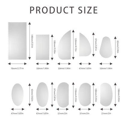 Pottery Ribs Set, 12PCS Stainless Steel Pottery Tools for Sculpting, Shaping, and Texturing, Metal Ribs for Ceramic Art