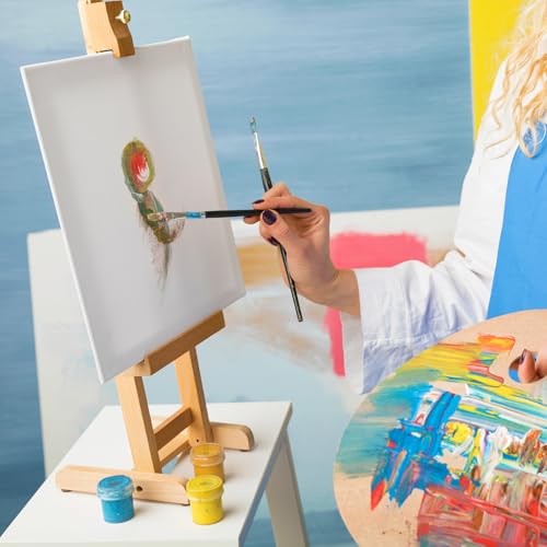 ESRICH Canvas for Painting, 2 Pack Square Canvas Boards for Painting 12x12 100% Cotton Primed Acid Free Blank Canvas Panels for Oil Paint, Watercolor, Acrylic Paint, Gouache and Tempera. - size: 12*12in 2pack