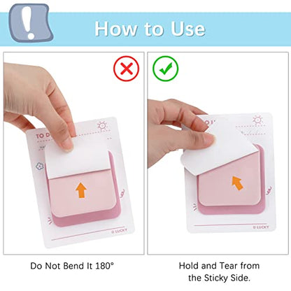 360Pcs Multi Size Sticky Notes, Sticky Notes Pastel Variety Pack for School