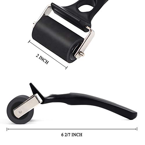 Falling in Art 2 Inches Rubber Roller Brayer for Crafting - size: 1 Count (Pack of 1), style: 2 inch L