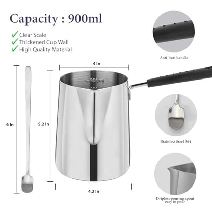 SAEUYVBCandle Making Kit,Candle Making Kit with Wax Melter, Complete Candle Making Kit for Adults Beginners, Candle Making Supplies, DIY Arts & Crafts Kits Perfect as Home Decorations - size: 24 pcs candle tins kit with melter