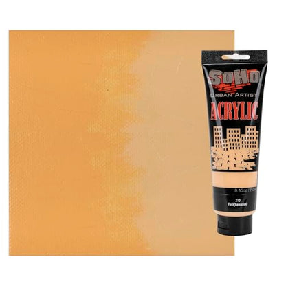 Soho Urban Artist Heavy Body Acrylic Paint - 250 ml Tube - Flesh (Caucasian) - Thick, Rich Color, Excellent Coverage, Professional Quality - Artists Acrylic Paint - color: Flesh (Caucasian), size: 8.45 Fl Oz (Pack of 1)