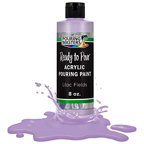 Pouring Masters Lilac Fields Ready to Pour Acrylic Pouring Paint - Premium 8-Ounce Pre-Mixed Fluid Acrylic Paint - Fluid Art Supplies for Canvas, Wood, Paper, Tile & Rocks - color: Lilac Fields